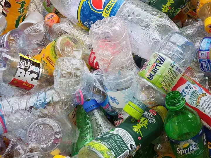 resíduos de garrafa PET
